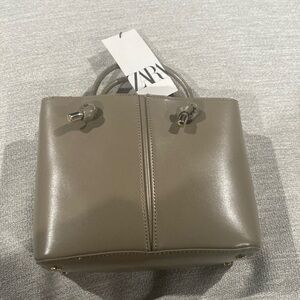 ZARA Mini Tote Bag w/ Crossbody Straps